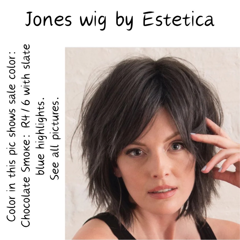 NWT Jones Wig by Estetica in Chocolate Smoke color.